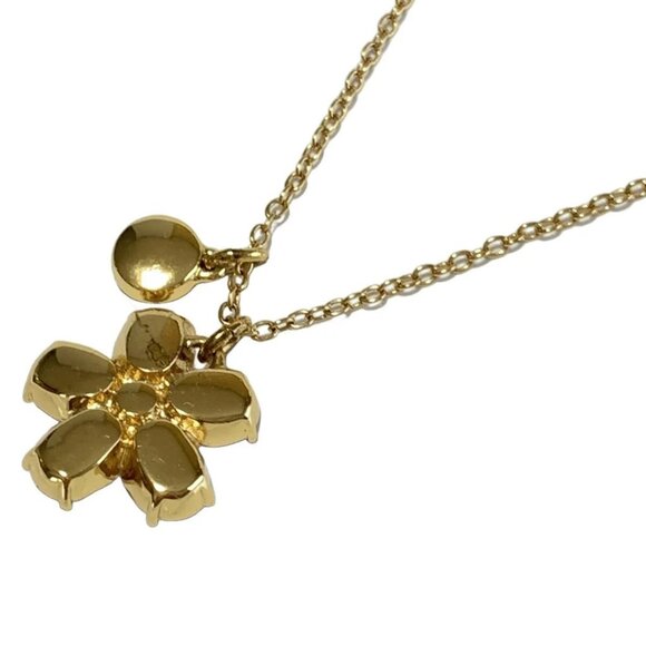 Auth COACH - Gold Light Pink Hardware Rhinestones Necklace - Picture 3 of 4